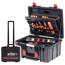 Wiha XL 2 Trolley 45795 voor elektriciens, voor ambachtslieden, voor leerlingen, voor professionals, VDE Gereedschapskoffer
