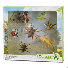 Figurinas Insetos - COLLECTA - Conjunto de 7 Insetos - Pintadas à mão - Misto - 3 anos e mais