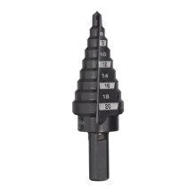 Foret étagé - MILWAUKEE - 48899320 - Ø 4 à 20 mm - Acier revêtu d'oxyde noir - 9 pas