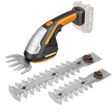 Cortador de cerca viva e aparador de grama 20V WORX - WG801E.9 (cortador de cerca viva 3 em 1, entregue com 3 lâminas, sem bateria nem carregador)