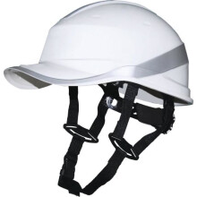 Capacete de construção DIAMOND V UP Boné de beisebol Fluo White forma DELTA PLUS aperto do rotor - DIAM5UPBCFL