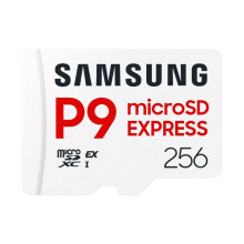 Carte mémoire microSDXC Express - Samsung - 256 Go - P9 Express - 800 Mo/s - Classe 10 - Antimagnétique - Étanche