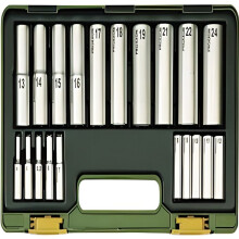 Nusskasten - PROXXON - 20 Teile - Verlängerte Nüsse - 1/4'' - 6-kant