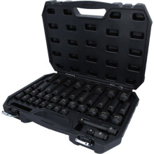 Juego de dados de impacto - KS Tools - 515.0065 - 40 piezas - Acero cromo molibdeno - Cabeza hexagonal