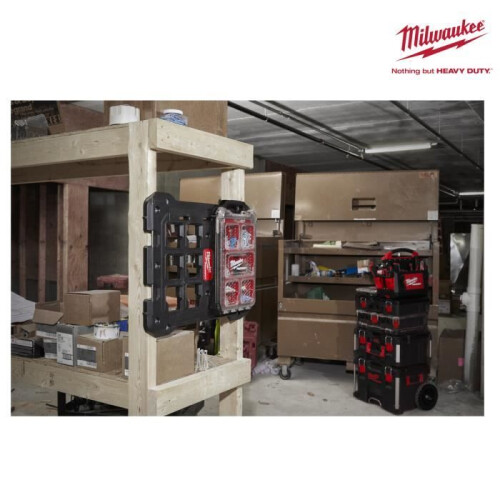Milwaukee Montageplatte PACKOUT - MILWAUKEE - Ultra-schlagfester Polymer - Schwarz 2