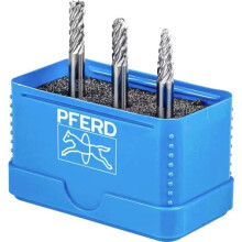 Schaftfräser-Set - PFERD - 21901406 - Wolframcarbid - Schaftdurchmesser 6 mm - 3 Werkzeuge