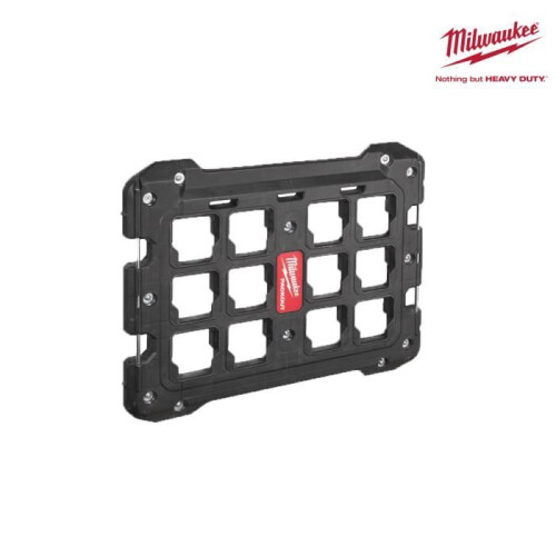 Milwaukee Montageplatte PACKOUT - MILWAUKEE - Ultra-schlagfester Polymer - Schwarz 1