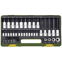 Werkzeugset - Proxxon - 41 Teile - TX-Schrauben und Innensechskantschrauben - Stahl - Torx