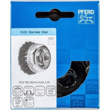 Pferd Brosse Boisseau mit Gewinde, gedreht POS TBG 65-M14 INOX 0,35 43305003 1 Stk.