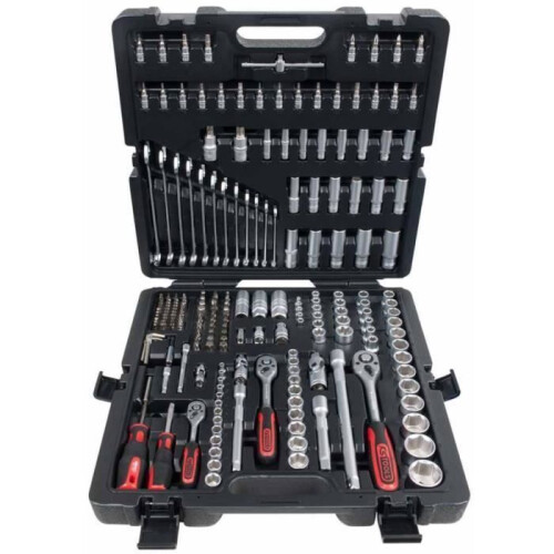 KS Tools Soquete e conjunto de bits 216pcs 1/4" + 3/8" + 1/2" 917.0216 1