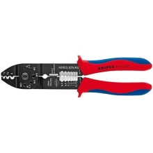 Knipex Crimpzange brüniert mit bi-materiellen Griffen 230 mm - 97 21 215 C