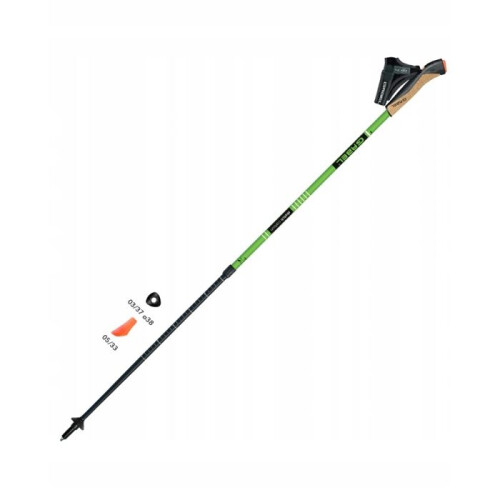 Bâtons de marche nordique GABEL Stretch Carbon, système NCS, carbone 1