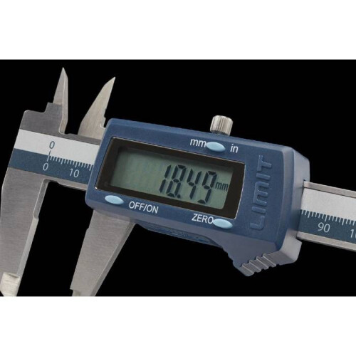 Calibrador digital - LIMIT - CAD150CDH - DIN 863 com bicos duplos - Ajustável mm/polegadas - Botão de reset 2