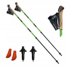 Bâtons de marche nordique GABEL Stretch Carbon, système NCS, carbone
