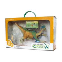 Figuuripeli - Therizinosaurus - 1:40 - 35 cm - Ruskea/Vihreä