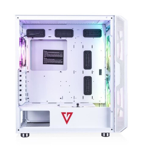 PC Behuizing - MODECOM - AMIRANI - Midi Tower - Wit - ARGB Koeling - 3 Interne Bays 1