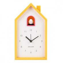 Despertador - KARLSSON - Moderno Cuckoo - Amarillo - Plástico - Interior