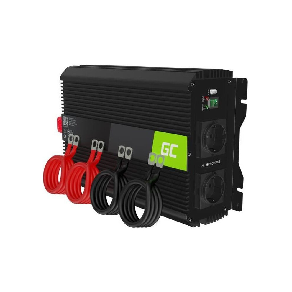Green Cell PRO 2000W/4000W 12V auf 230V Volt kfz Spannungswandler Wechselrichter Power Solar Inverter DC AC Umwandler Stromwandler Fahrzeuge Wohnwagen Auto Modifizierte Sinus Sine Wave - Bild 3
