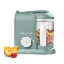 BÉABA - Babycook Solo - Robot Baby 4 in 1 Frullatore-Cuocitore - Cottura a Vapore - Eucalipto
