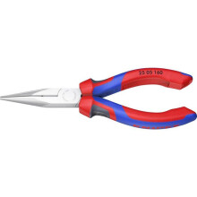 Knipex 25 05 160 für Elektronik und Präzisionsmechanik Flachzange mit runden Spitzen gerade Elektronikstahl Vana