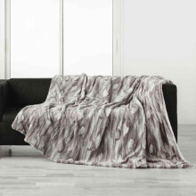 Manta Imitation de Pele "Caribou" 180x220cm Natural