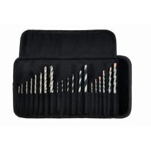 Rolltasche - Metabo - 20 Stück - Metall-, Holz- und Steinbohrer - Schwarz - Unisex