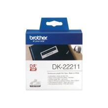 Brother DK-22211 Blanc Rouleau (2,9 cm x 15,2 m) étiquettes pour Brother QL-1050, QL-500, QL-550, QL-560, QL-650, QL-700,…