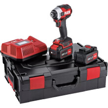 Atornillador de impacto FLEX 18V - 2 baterías 5,0 Ah + cargador + reserva de puntas + L-BOXX - 520771