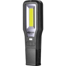 KS Tools 150.4490 Lámpara portátil de taller móvil, niquelada, 550 lúmenes Clase de eficiencia energética 2021 no pertinente
