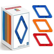 MAGFORMERS 713012A MAGNETIQUE DIAMANT (LOT DE 12)