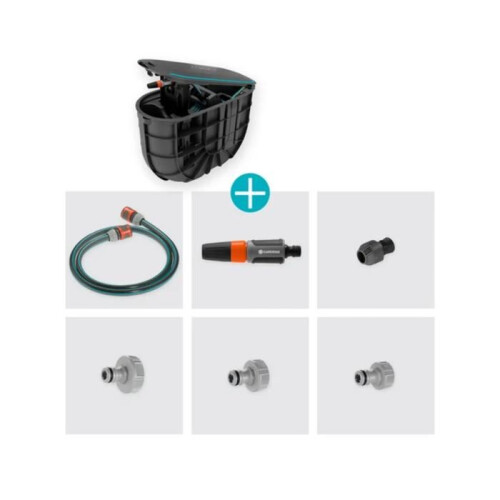 Gardena Automatic underground hose reel - GARDENA - RollUp M - Automatic winding - Removable cover - Secure locking - 20m hose 2