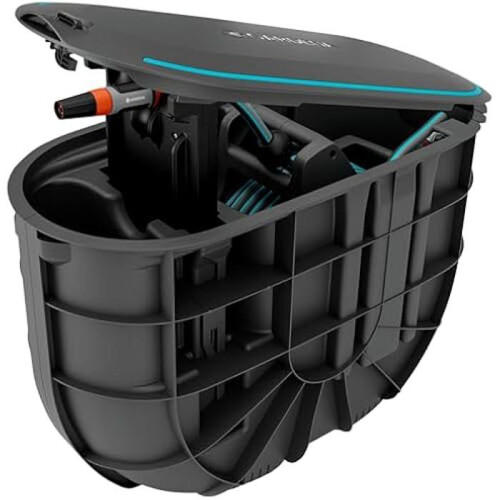 Gardena Automatic underground hose reel - GARDENA - RollUp M - Automatic winding - Removable cover - Secure locking - 20m hose