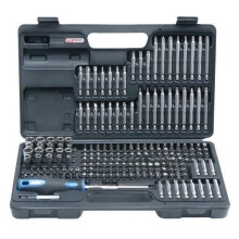 Werkzeuge und Zubehör - KS Tools - 911.2008 - Set mit 208 Sicherheitsbits - 6mm - Schwarz
