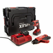 Aparafusadora sem fios Flex para parafusos autoperfurantes 18,0 V com carregador de parafusos DW 45 18.0-EC M-2.5 Set - 466824