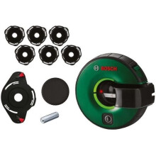 Medidor de linha laser Bosch - Conjunto Atino (fita métrica de 1,5 m, 6 almofadas de gel, 1 bateria LR6 (AA) de 1,5 V)