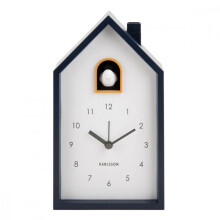 Despertador - Karlsson - Cuckoo Moderno - Gris - Unisex - Pilas no incluidas