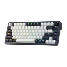 Redragon K673 PRO 75% Wireless Gasket RGB Gaming Keyboard, 3-Modes 81 Keys Compact Mechanical Keyboard Hot-Swap Socket, Dedicated Knob Control and Sou