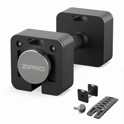 Verstelbare halter - ZIPRO - SQUARE - 16 kg - Staal - Antislip handvat