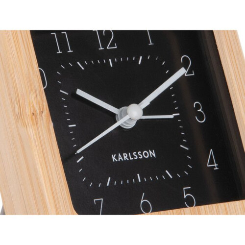 Karlsson Despertador - KARLSSON - Cuadrado Ordenado - Bambú - Negro - Rectangular 2
