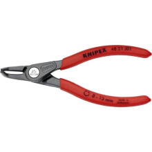Knipex 48 21 J01 Zange für Sicherungsringe geeignet für (Sicherungsringzangen) Innensicherungsringe 8-13 mm Form der Spitze