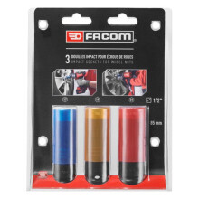 Verstärkter Steckschlüsselsatz - FACOM - NSI.3L - 1/2'' - Widerstandsfähig - Teflon