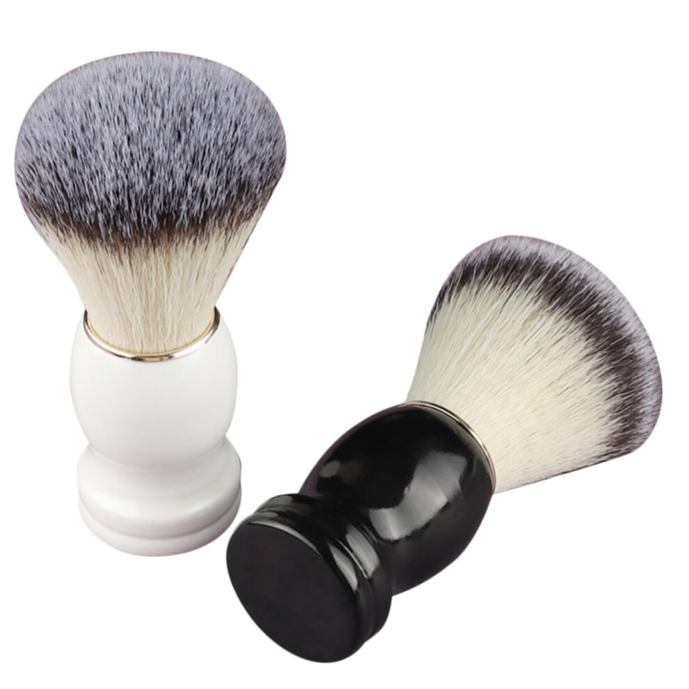 Shaving Brush Set of 4 Soft Bristles Ergonomic Handle for Men Beard Care and Barber Use