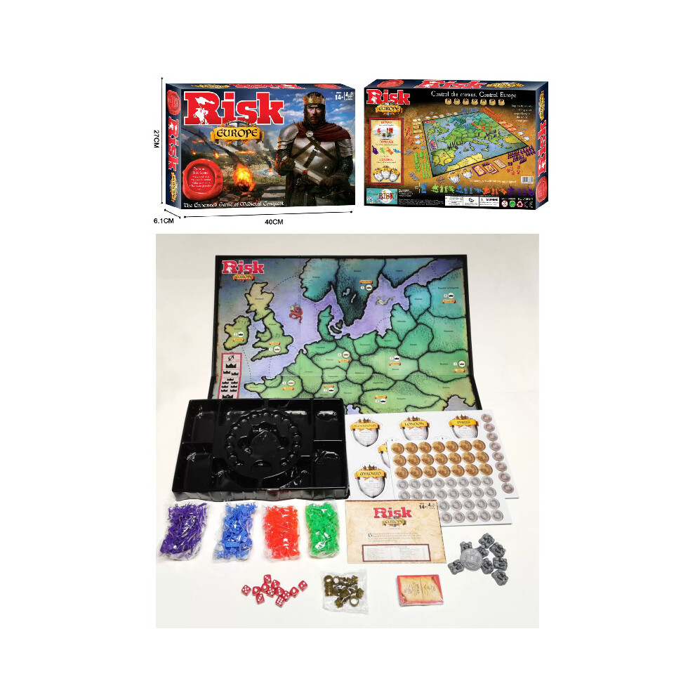 Board Risk Europe Game Card Toys Family Gathering Play Gift Educational Prop