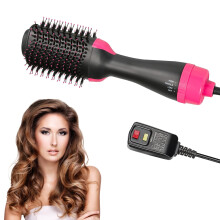 Hot Air Brush with Ionic Technology, 4 in 1 Blow Dryer Brush, Ceramic Titanium Oval Barrel for Styling