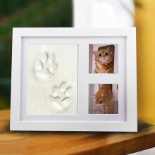 Clearance Sale! Giyblacko Wooden Baby Hand & Foot Print Kit, Cat & Dog Paws, Family Keepsake Frame Compatible with Home Decor