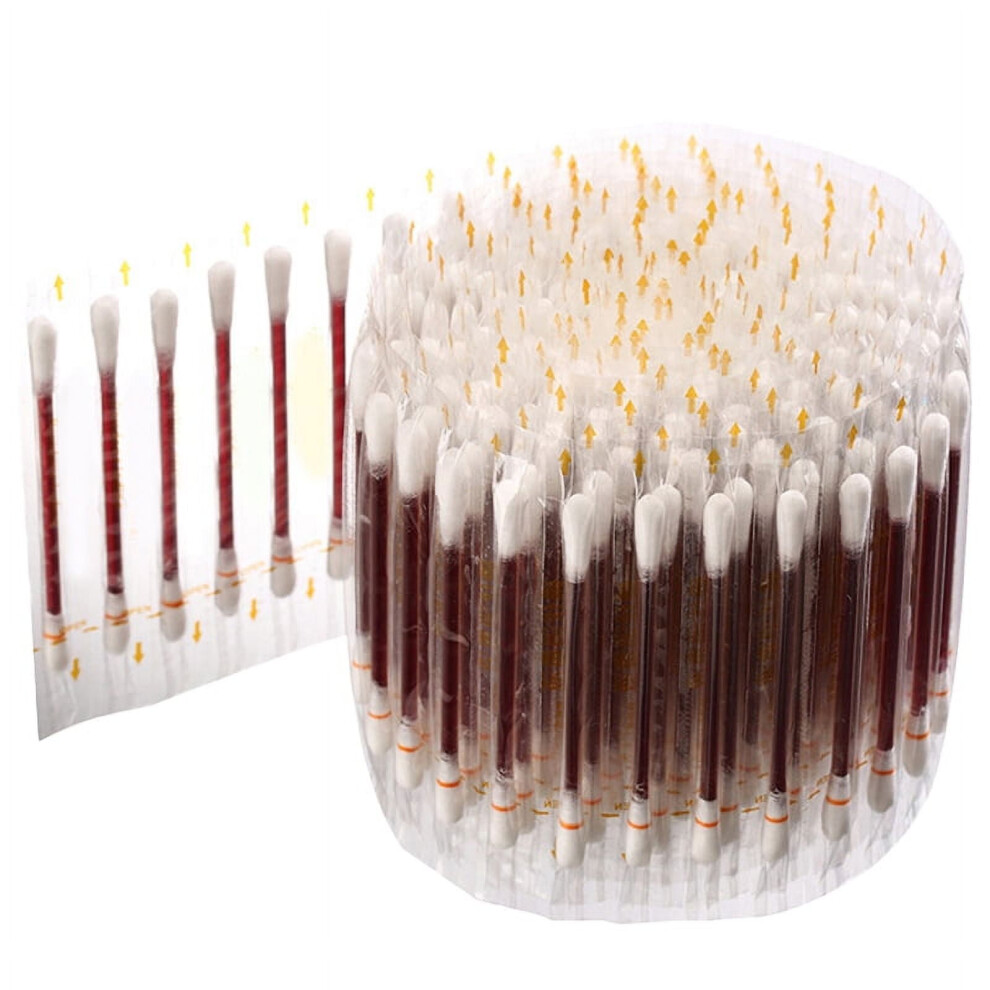 White/Red Cotton Swabs Povidone Disinfection 100Pcs Disposable Cotton Sticks Iodine Swabs