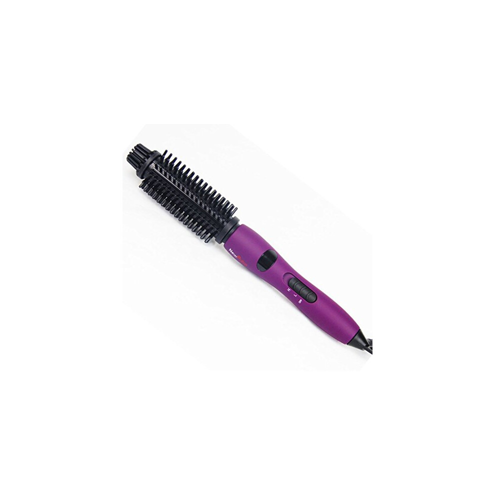 Ionic Hot Air Brush with Hair Straightening and Curling, Dual Voltage, Frizz Control, Fast Styling