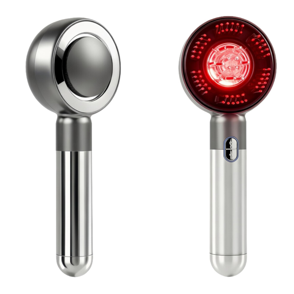 Red/Light Electric Scalp Massager For Hair Growth With Therapy, Ipx7 Waterproof Brush With Oil Applicator