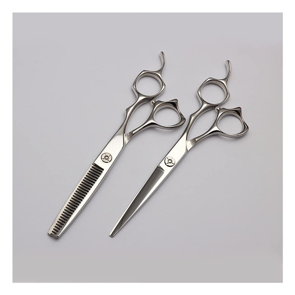 Hair Cutting Scissors Set 6.0 Inch 440C Japanese Steel Professional Hairdressing Shears for Salon and Home