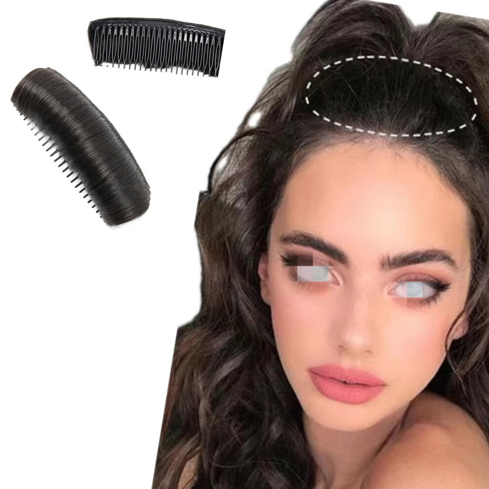 Black Hair Volume Insert Invisible Natural Hair Bump Clip For Instant Fluffy Crown Lift Styling